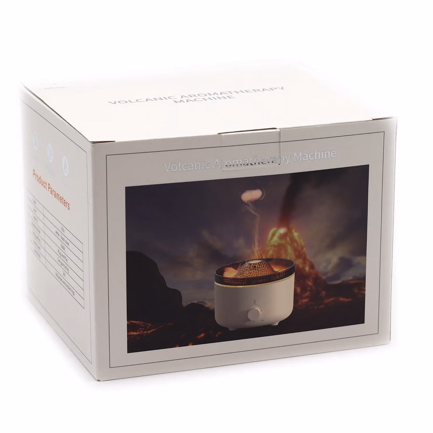 KDMD Large Volcano Effect Aroma Diffuser in White, 560ml – 2
