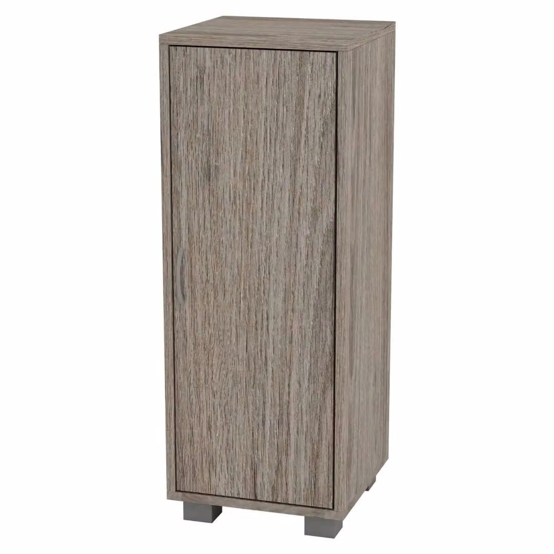 EONLION Modern Wood Corner Cabinet in Oak with 1 Hinged Door for Hallway or Living Room Storage, W/D/H: 29.5 x 30.0 x 80.0 cm – 2
