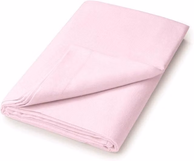 Helena Springfield Brushed Cotton Flannelette Flat Sheet, Pink, W: 200 cm x L: 200 cm