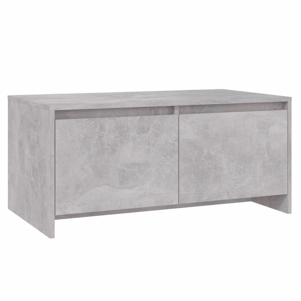 Berkfield Home Modern Rectangular Coffee Table in Concrete Grey, W: 90 cm, D: 50 cm, H: 41.5 cm – 2