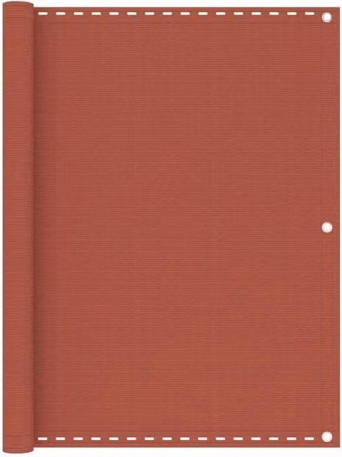 Berkfield Home Balcony Screen in Terracotta Brown, HDPE, W: 120 cm, H: 500 cm – 1