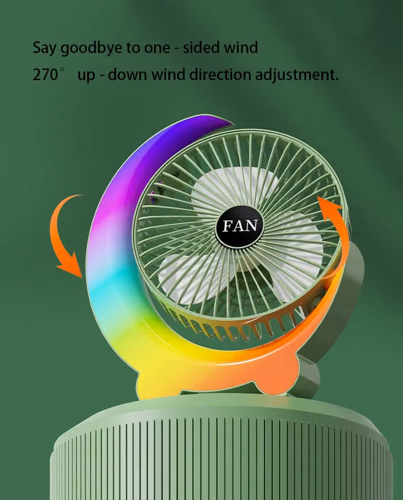 Leaper Mini Rechargeable USB Electric Cooling Fan, Blue – 2