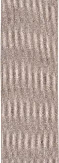 The Rug House Looped Pile Woven Area Rug in Beige, W: 60 cm, L: 240 cm