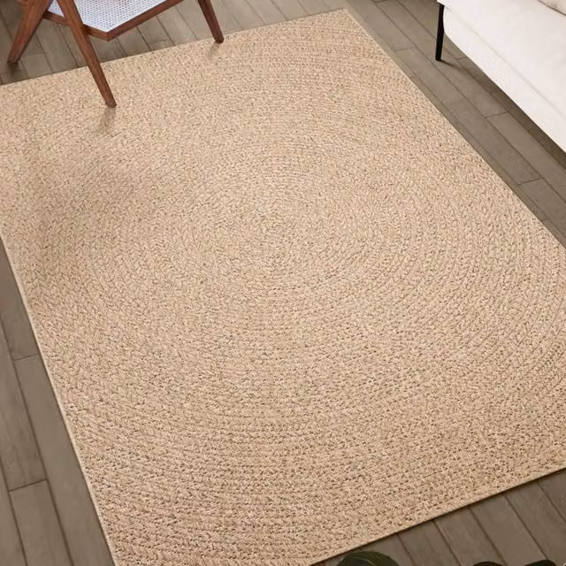 Berkfield Home ZIZUR Jute Look Indoor and Outdoor Rug, Beige, W: 80 cm, L: 250 cm