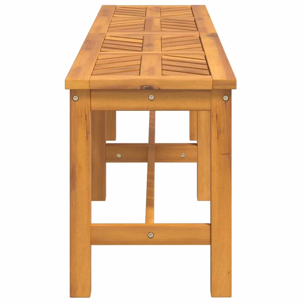 Berkfield Home Solid Wood Acacia Garden Bench in Brown, Width: 150 cm – 2