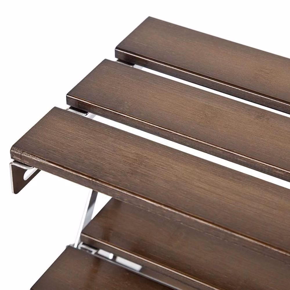 ERGOVEXA Bamboo Desktop Storage Shelf for Home Office, Brown, W: 18 cm, D: 40 cm, H: 35 cm – 4