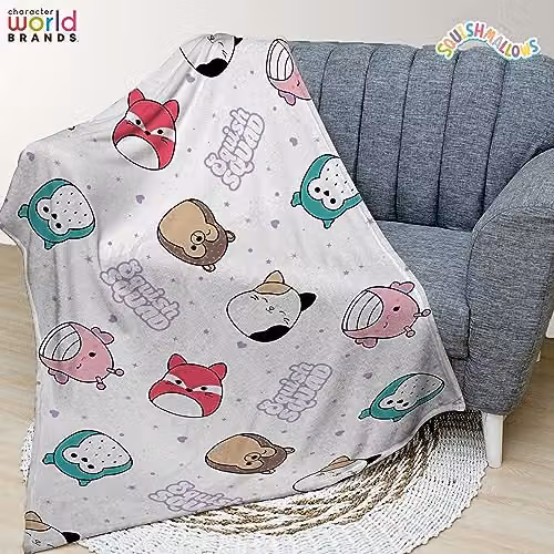 Squishmallows Official White Fleece Throw Blanket, W/D/H: 100 x 150 cm – 2