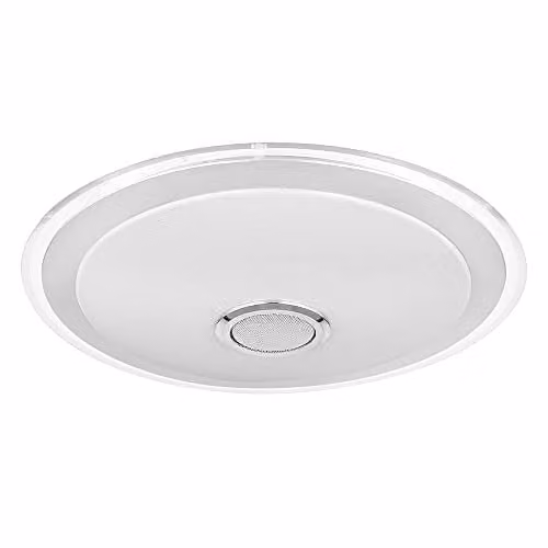 Globo Lighting Netlighting Dimmable LED Ceiling Light with Remote Control and Bluetooth, Chrome, D x H: 43 x 10.5 cm – 2