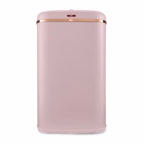 Tower T838010PNK Cavaletto Square Sensor Bin, 58L, Pink and Gold Metal