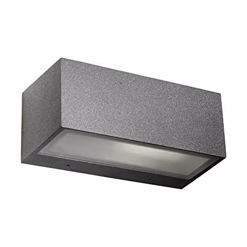Netlighting Nemesis Aluminium Outdoor Wall Light, Grey, IP54, E27 – 1