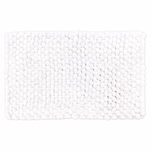 Allure Bath Fashions Bobbi Giant Bobble Bath Mat, White, W: 80 cm, D: 50 cm