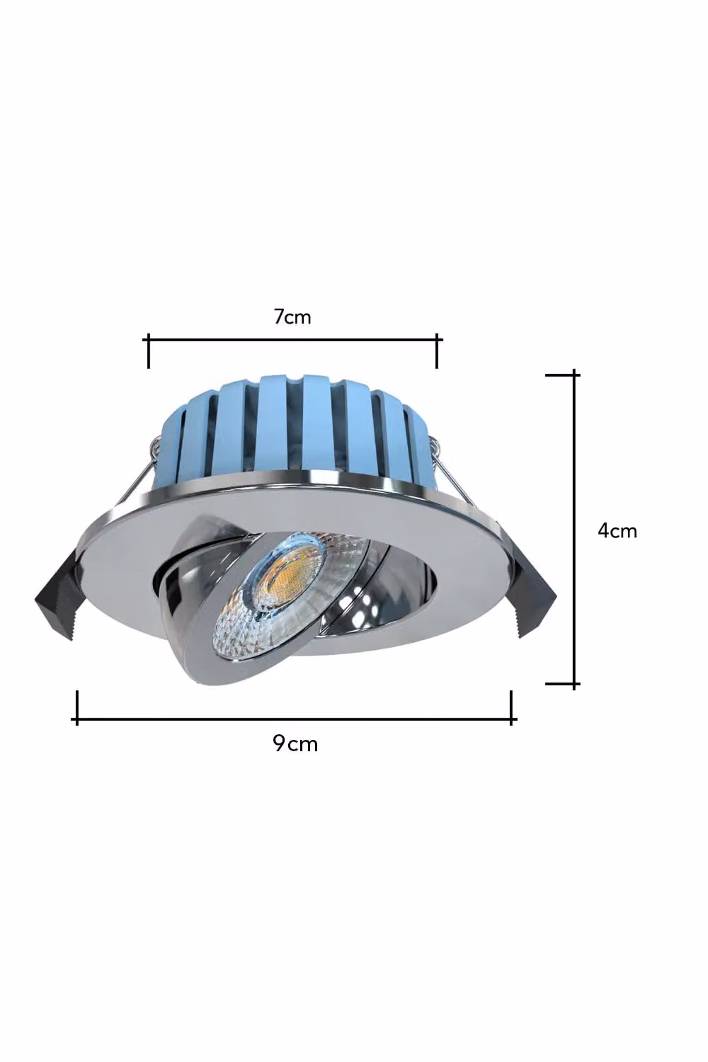 BHS Lighting Hudson Circular Adjustable Recessed Spot Light in Silver – 2