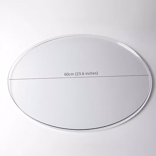 Nicoman Transparent Round PVC Table Mat, Diameter: 60 cm – 2