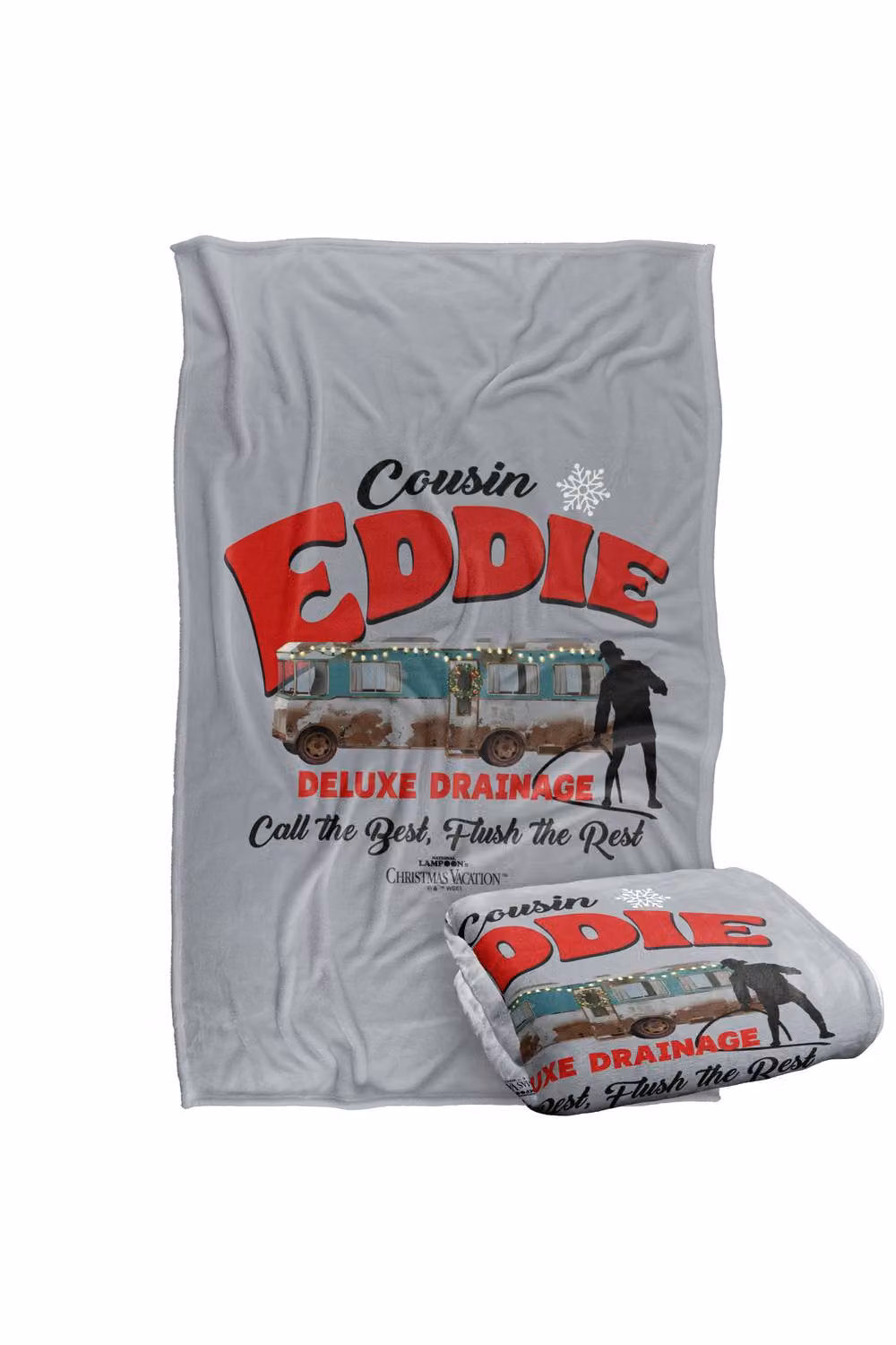 Warner Bros. National Lampoon's Christmas Vacation Cousin Eddie Deluxe Drainage Sil Extra Large Multicolour Polyester Blanket – 2