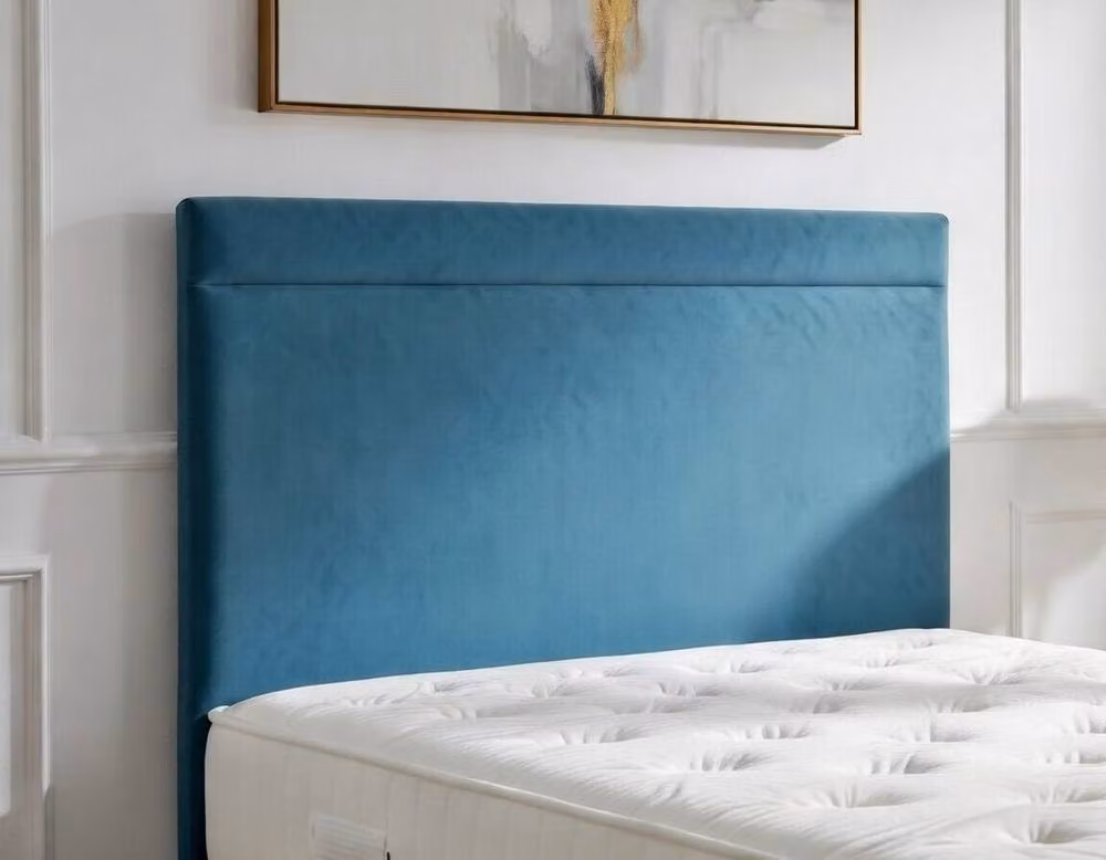 DS Living Majesty Ottoman Bed in Blue Velvet, W/D/H: 140 x 200 cm – 2