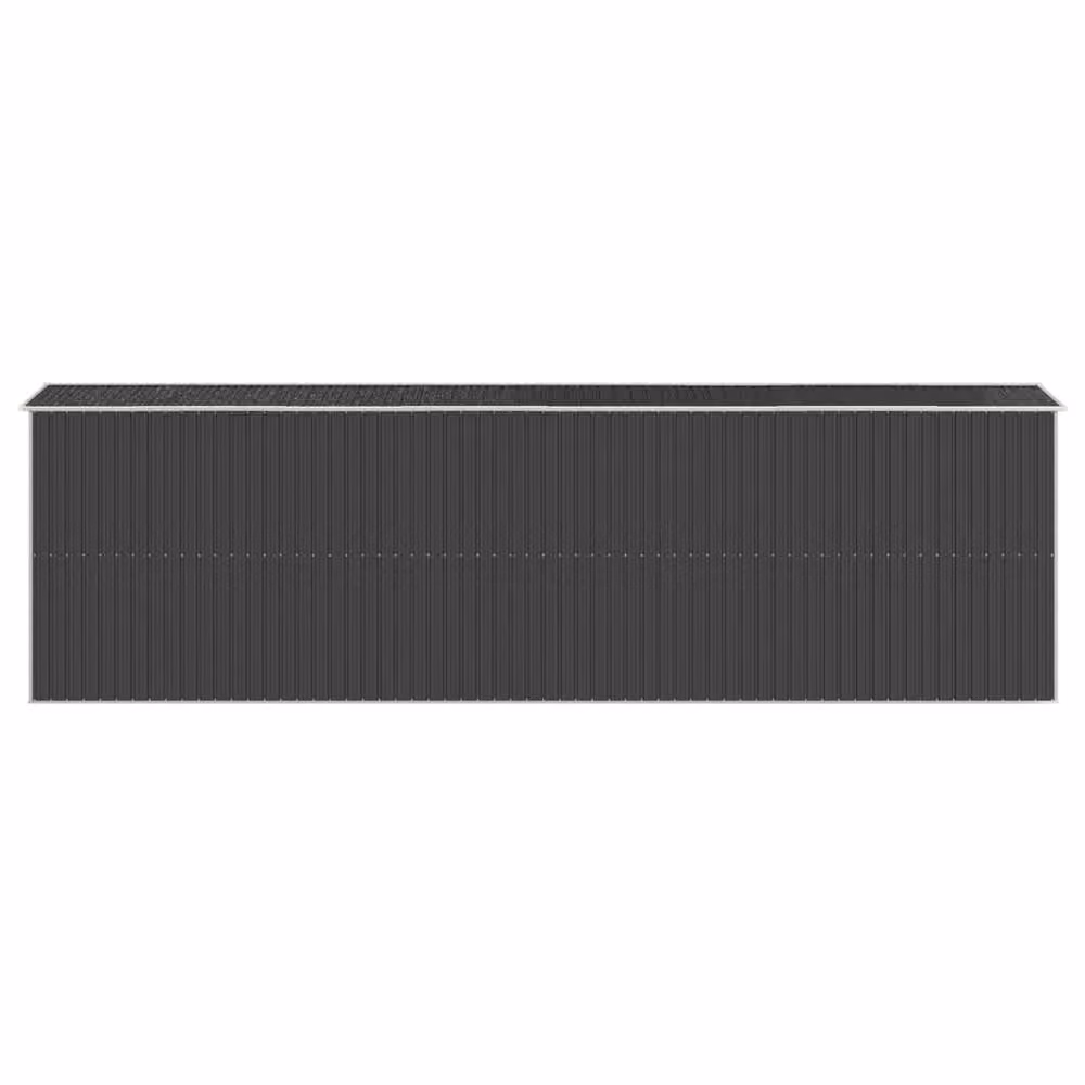Berkfield Home Anthracite and Black Galvanised Steel Garden Shed, W/D/H: 192 x 689 x 223 cm – 4