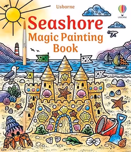 Usborne Seashore Magic Painting Book, Multicolour Paperback – 1