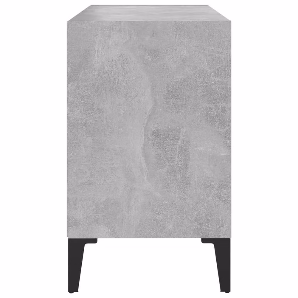 Berkfield Home Industrial TV Cabinet in Concrete Grey with Metal Legs, W/D/H: 69.5 x 30 x 50 cm – 4