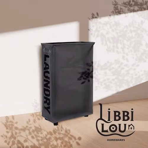 Libbi Lou 55L Laundry Tote Bag with Wheels in Grey, H 63.5 x W 40.5 x D 20 cm – 3