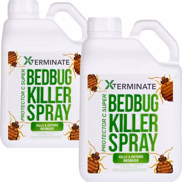 Xterminates Bed Bug Killer Repellent Spray Treatment, Clear, 15kg