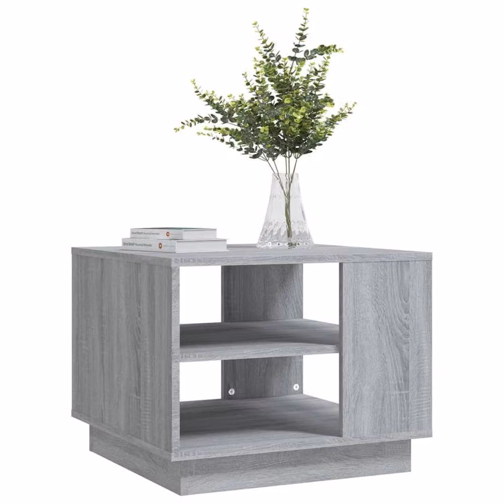 Berkfield Home Modern Square Coffee Table in Grey Sonoma, W/D/H: 55 x 55 x 43 cm – 2