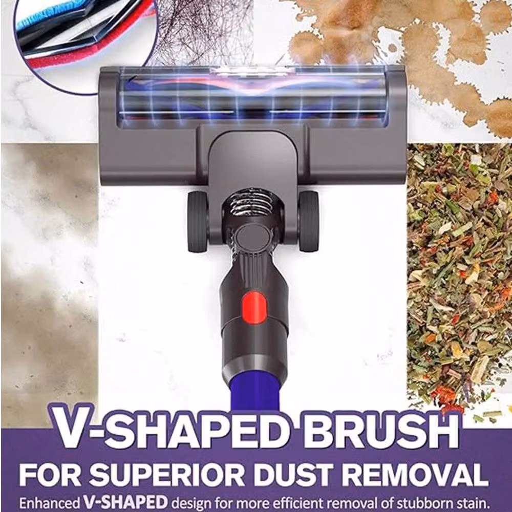 FLAVORA Motorhead Turbine Vacuum Brush Head Floor Tool, Grey, W: 100 cm, D: 15 cm – 4