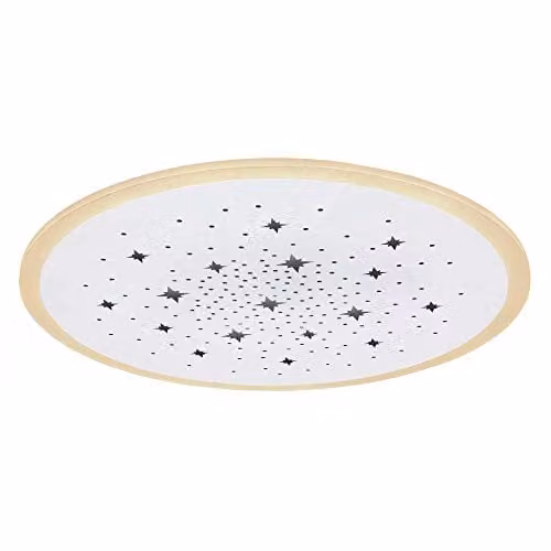 Netlighting Murphy Semi Ceiling Light in White, 50cm, Dimmable CCT LED with Remote Control