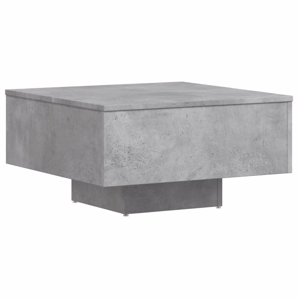 Berkfield Home Concrete Grey Square Coffee Table W/D/H: 60 x 60 x 31.5 cm – 3