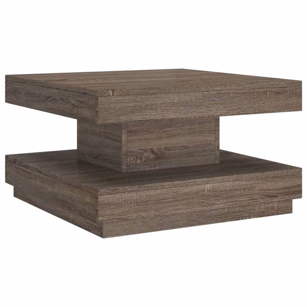 Berkfield Home Modern Square Coffee Table in Grey MDF, W/D/H: 60 x 60 x 35 cm – 2