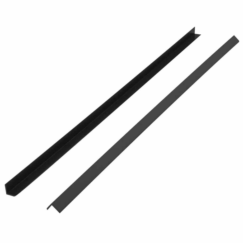 Berkfield Home 5 Piece Black WPC Decking Angle Trims, 170 cm – 2