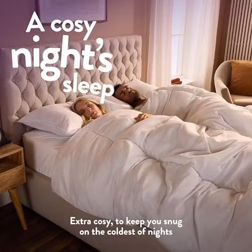 Slumberdown Cosy Nights 15 Tog Single Duvet, White, W: 135 cm, D: 200 cm – 3
