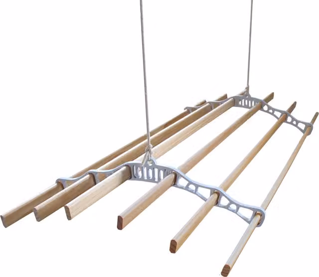 Monstershop White Ceiling Pulley Clothing Airer 1.2m