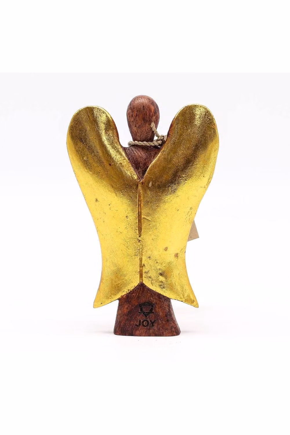 KDMD Hati Hati Angel Handcrafted Brown Wooden Sacred Angel Tabletop Gift, Height: 15 cm – 2