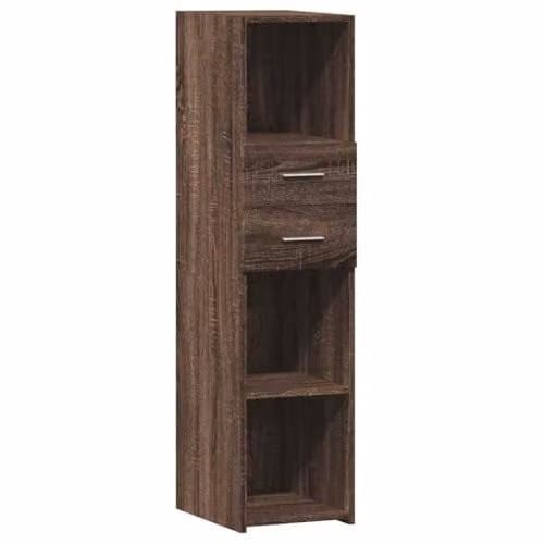 vidaXL Modern Highboard in Brown, W/D/H: 30 x 42.5 x 124 cm