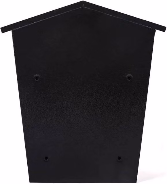 Kelvenix Black Steel Wall Mounted Letter Box