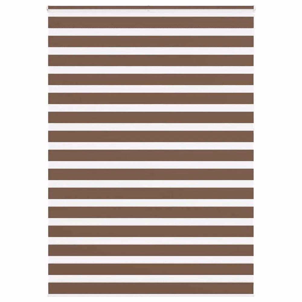 Berkfield Home Elegant Zebra Blind in Brown, W: 155 cm, H: 230 cm – 2