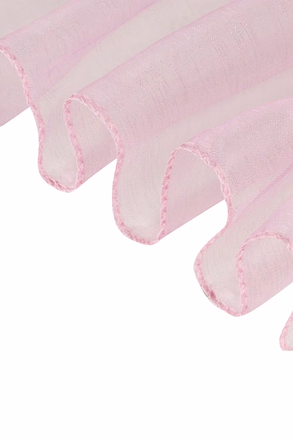 Neel Blue Organza Chair Sashes for Party Decoration in Baby Pink, W/L: 17 x 280 cm – 2