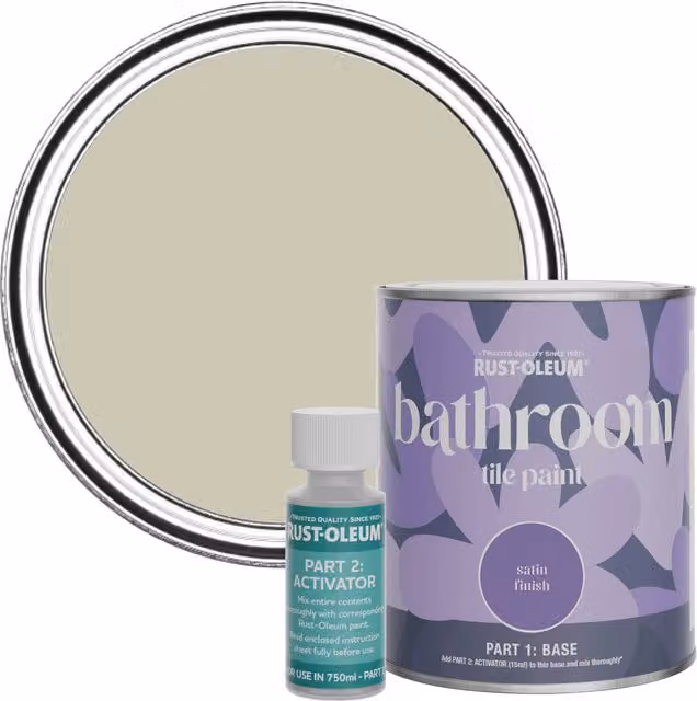Rust-Oleum Bathroom Tile Paint in Satin Finish, 0.75 l