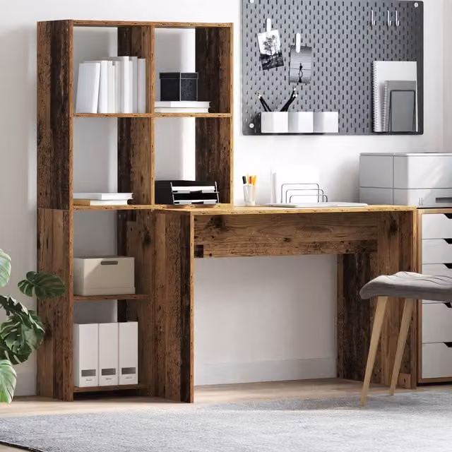 Berkfield Home Modern Storage Shelf in Brown Old Wood Engineered Wood – 1