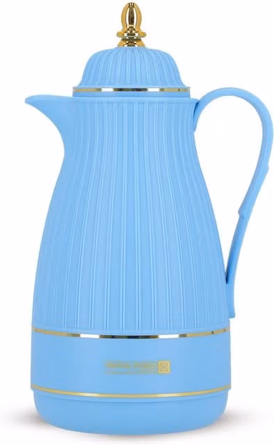 Royalford Vacuum Flask Thermos Jug 1L Insulated Airpot for Hot and Cold Drinks in Blue