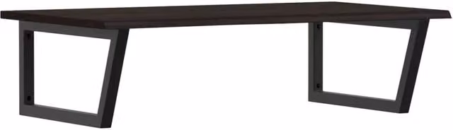 Berkfield Home Wall Mounted Basin Shelf in Brown Oak and Steel – 1