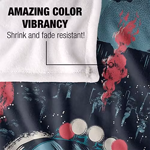 Blade Runner Skinner WB 100 Silky Touch Super Soft Fleece Throw Blanket, White, W: 152 cm, D: 127 cm – 4