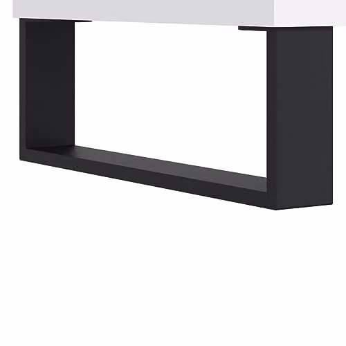 vidaXL Modern White Sideboard in MDF and Metal, W/D/H: 40 x 35 x 70 cm – 3