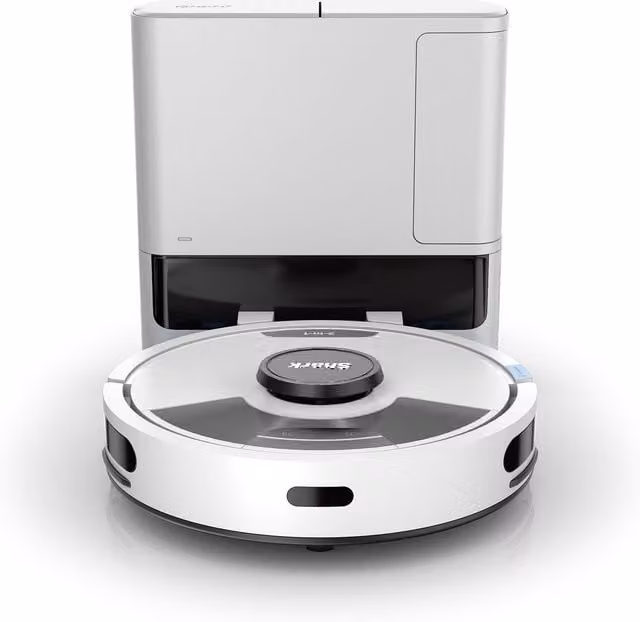 SharkNinja Matrix Plus 2-in-1 Self-Empty Robot Vacuum and Mop with App Control in White
