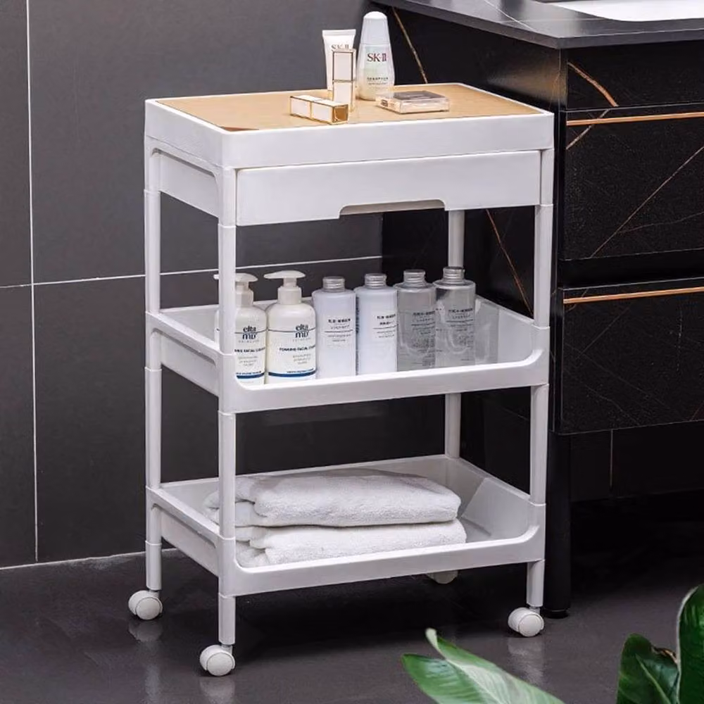 Kelvenix 3-Tier White Plastic Storage Unit – 3