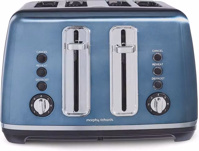 Morphy Richards 4-Slice Accents Metallic Blue Toaster