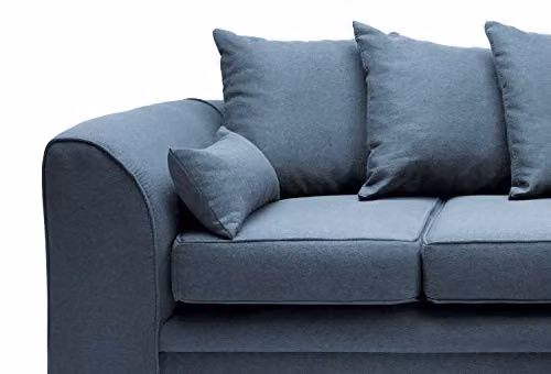 Abakus Direct Darcy L-Shaped 3 Seater Corner Sofa in Petrol Blue Fabric, W/D/H: 212 x 164 x 90 cm – 5