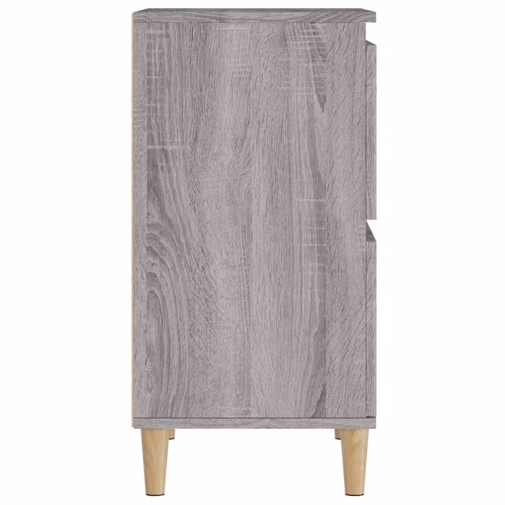 Berkfield Home Set of 2 Grey Sonoma Sideboards in Engineered Wood, W/D/H: 60 x 35 x 70 cm – 3