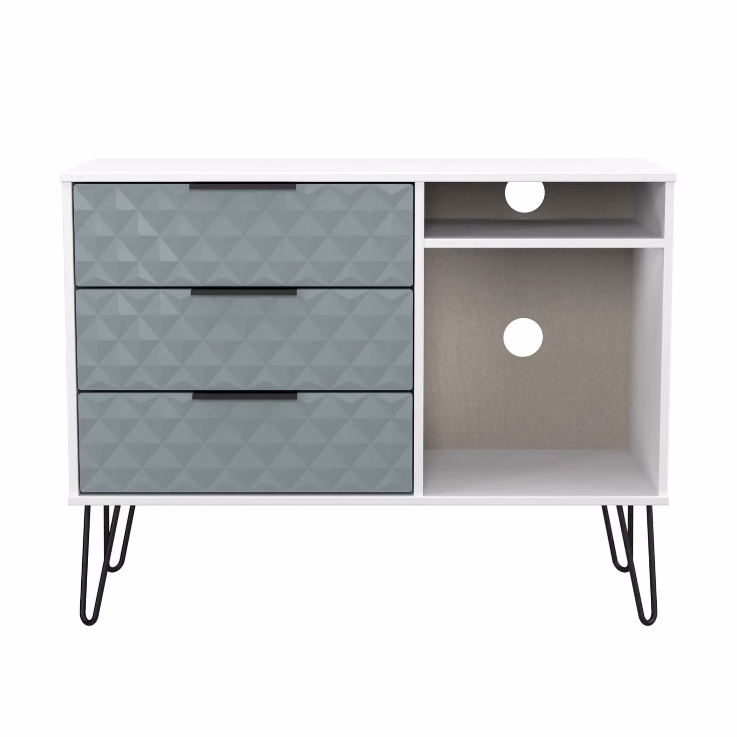 2 U Islay 3 Drawer TV Unit in Duck Egg Blue – 2