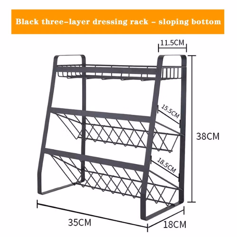 KORVIXA Black Metal Kitchen Storage and Dish Drying Rack – 2